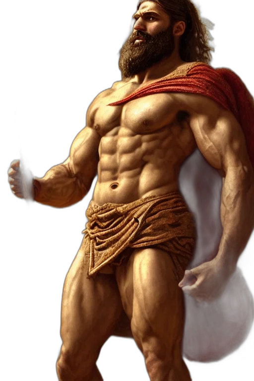 sword, fantasy art, photorealistic, concept art, comic book art, ancient, spartan, gigachad transparent PNG cut-out