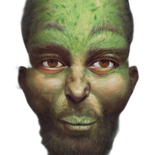 face, mask, creature, staff transparent PNG cut-out