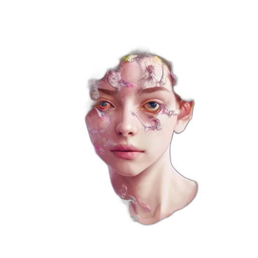 face, mask, crown, robot transparent PNG cut-out