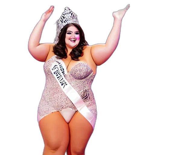 dress, crown, gorgeous, fat transparent PNG cut-out