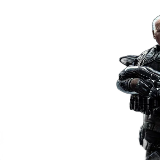 weapon, robot, concept art, 3d render transparent PNG cut-out