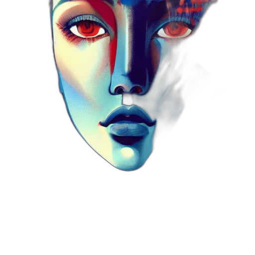 mask, face, robot, hat transparent PNG cut-out