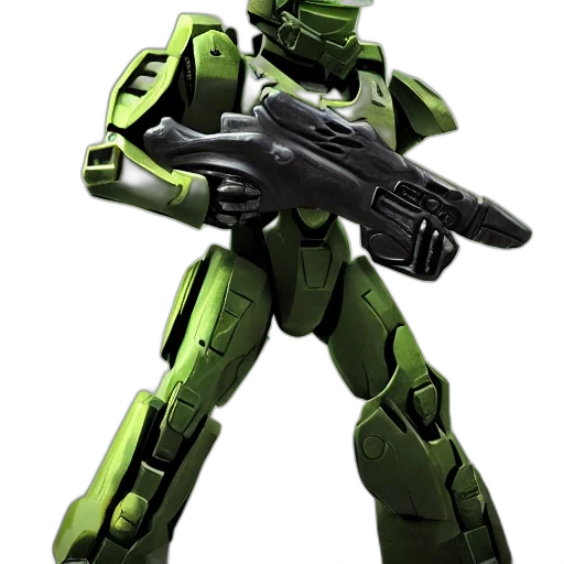 robot, weapon, 3d render, concept art transparent PNG cut-out