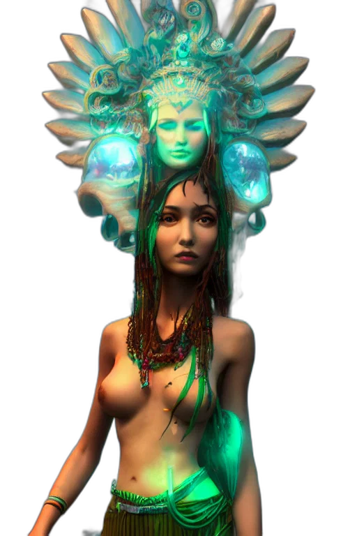 jewelry, staff, crown, creature transparent PNG cut-out