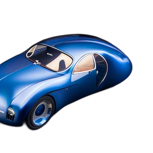 car, 3d render, concept art, retro, futuristic, bugatti, type, atlantic transparent PNG cut-out