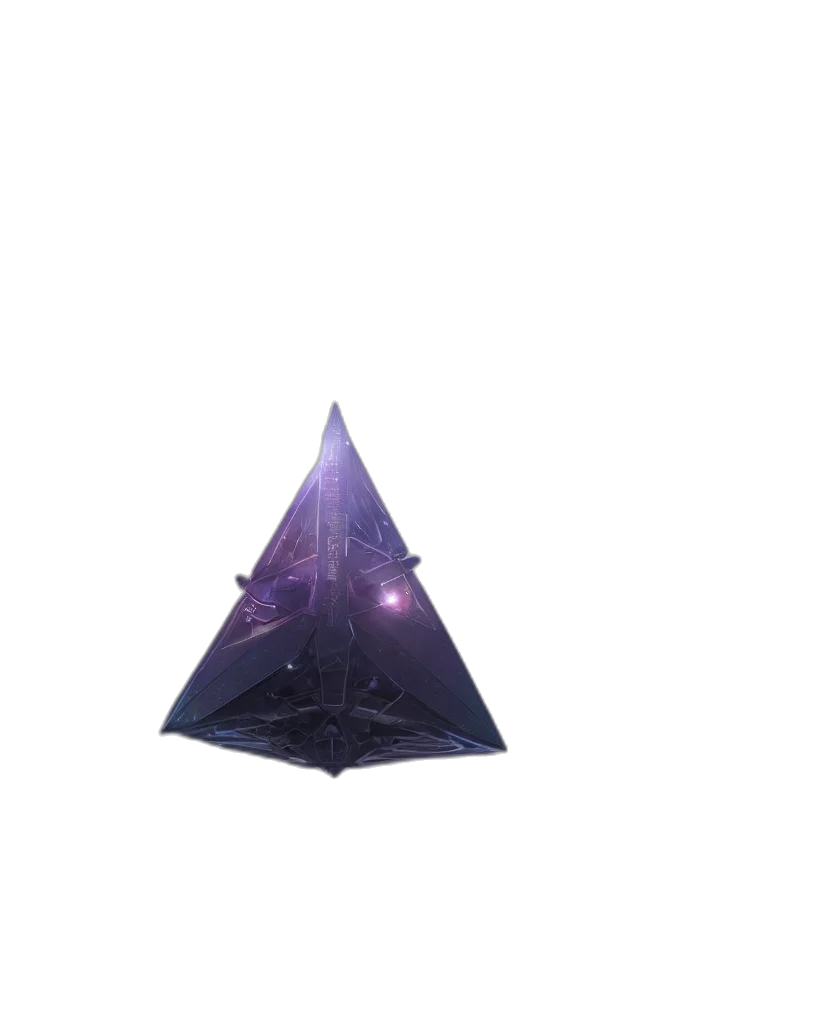 umbrella, crown, hat, staff, 3d render, concept art, vaporwave, pixel art transparent PNG cut-out