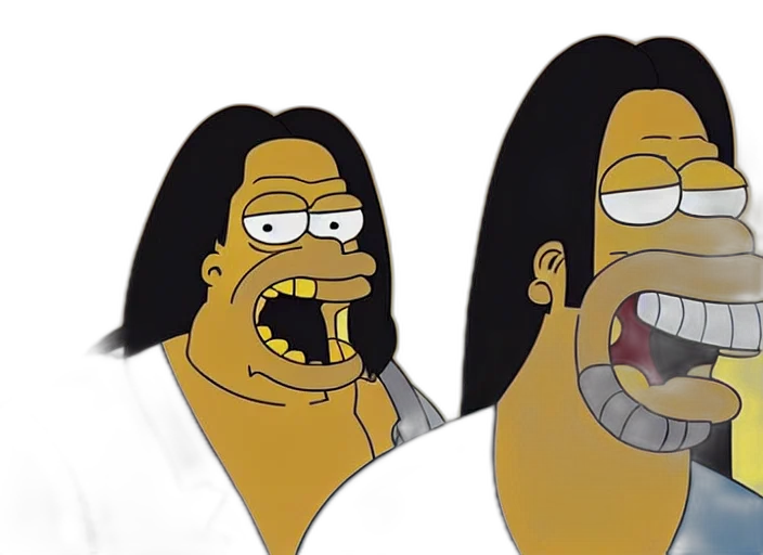 cartoon, concept art, film, still, danny, trejo, simpsons, movie transparent PNG cut-out