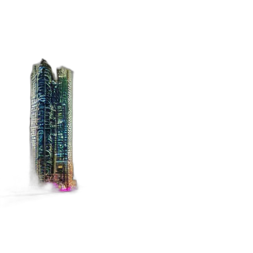 jewelry, building, weapon, furniture, 3d render, cyberpunk, vaporwave, concept art transparent PNG cut-out