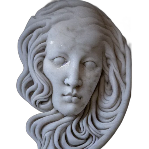 face, mask, jewelry, crown, photorealistic, 3d render, vaporwave, concept art transparent PNG cut-out