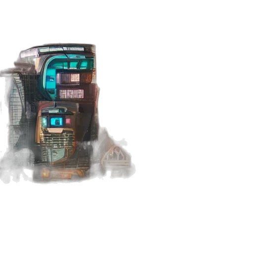 robot, car, mask, weapon transparent PNG cut-out