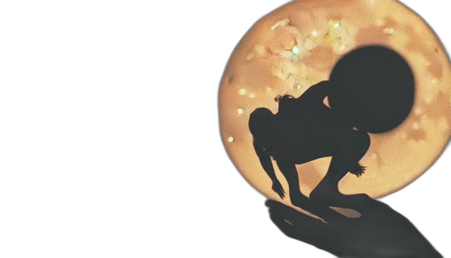 jewelry, crown, 3d render, outer space, golden, caressing, moon transparent PNG cut-out
