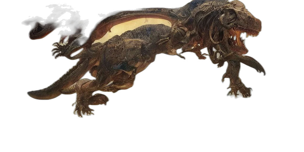 dragon, creature, hair, animal transparent PNG cut-out