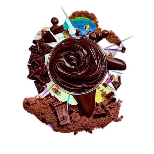 food, crown, staff, 3d render transparent PNG cut-out