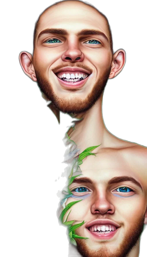 face, mask, creature, crown transparent PNG cut-out