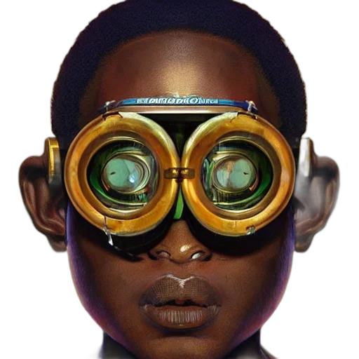 mask, face, jewelry, robot, concept art, cyberpunk, 3d render, photorealistic transparent PNG cut-out