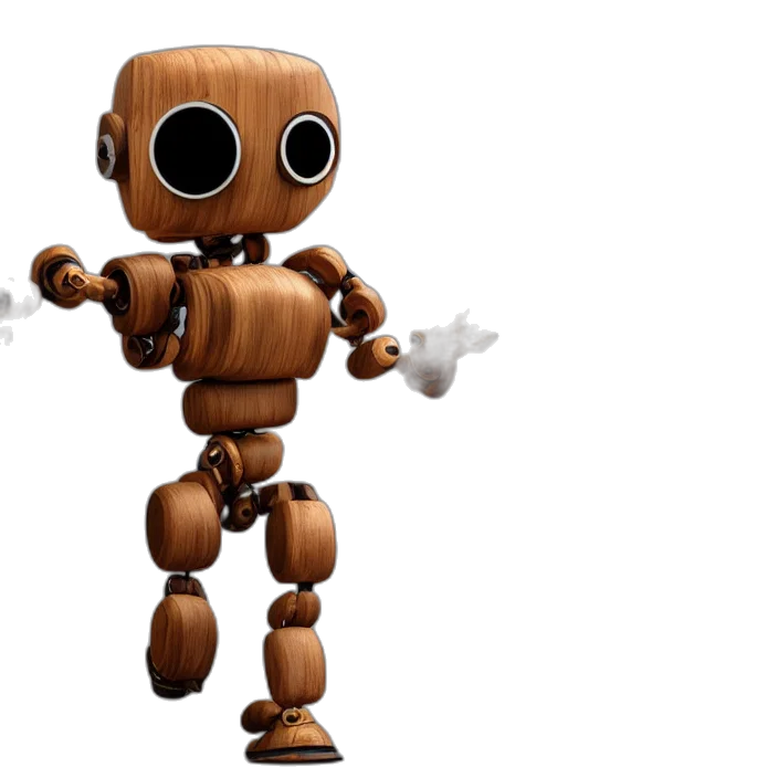 robot, staff, 3d render, concept art, octane, render, ultra, photo transparent PNG cut-out