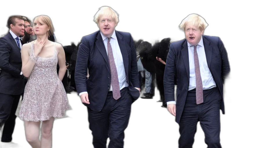 creature, boris, johnson, wearing, ballerina, dress transparent PNG cut-out