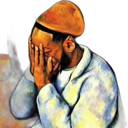 face, hat, watercolor, oil painting, photorealistic, concept art, will, smith transparent PNG cut-out