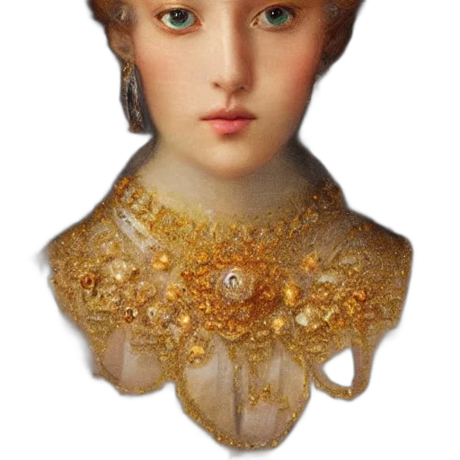 jewelry, crown, face, mask, photorealistic, fantasy art, oil painting, 3d render transparent PNG cut-out