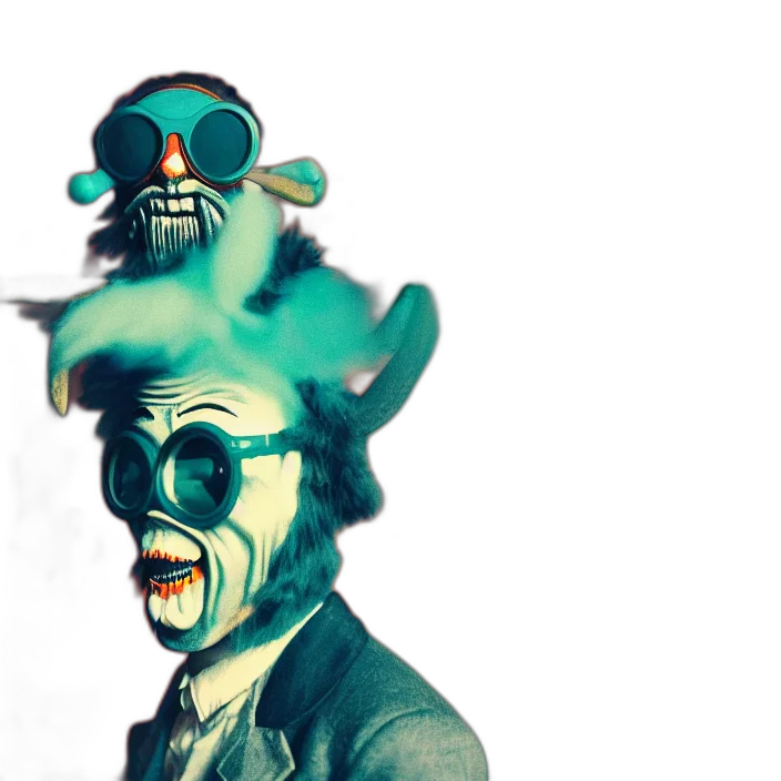 mask, creature, face, crown transparent PNG cut-out