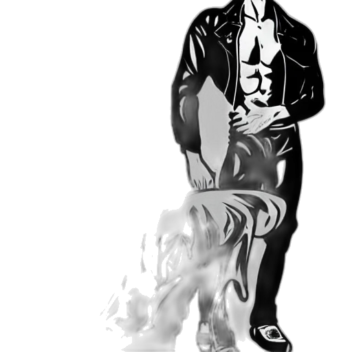 jacket, staff, mask, concept art transparent PNG cut-out