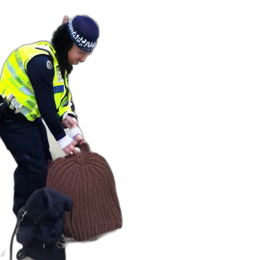 staff, hat, female, police transparent PNG cut-out