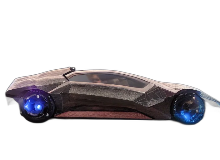 car, weapon, concept art, 3d render transparent PNG cut-out