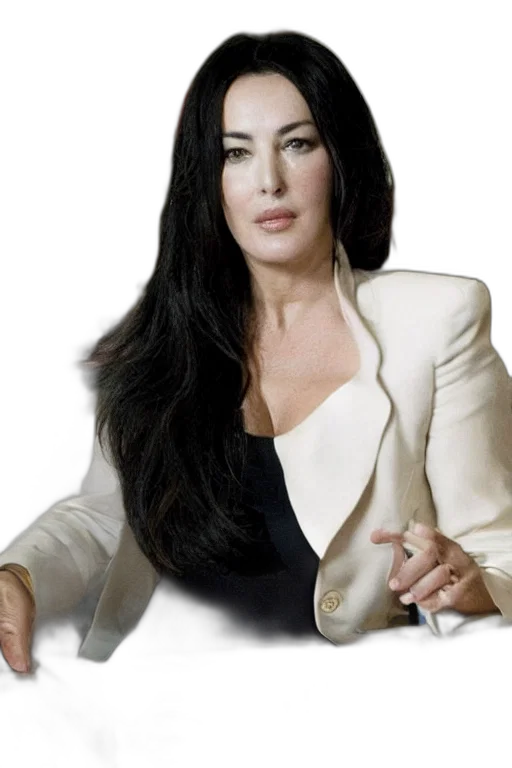 jewelry, jacket, hair, staff transparent PNG cut-out