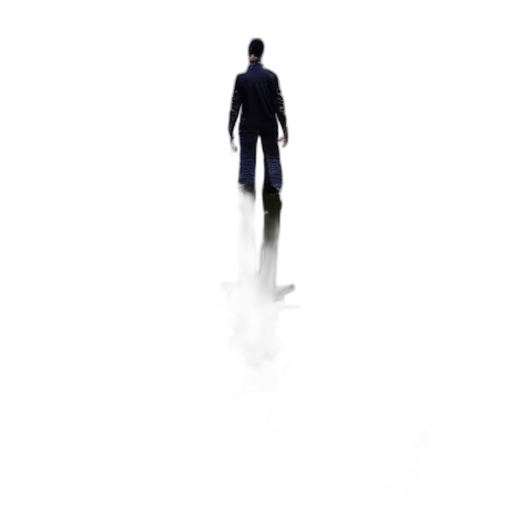 staff, robot, concept art, photorealistic, 3d render, fog, man, mirror transparent PNG cut-out