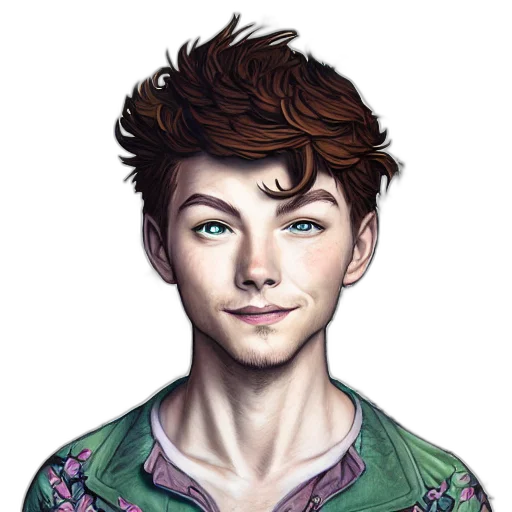 face, hair, jacket, cartoon transparent PNG cut-out