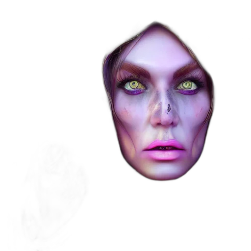 face, mask, creature, jewelry, fantasy art, concept art, photorealistic, pixel art transparent PNG cut-out
