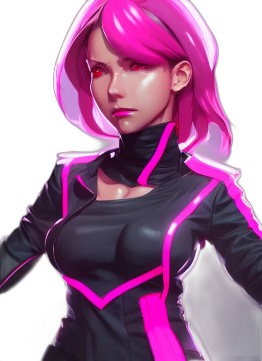 jacket, robot, face, cyberpunk transparent PNG cut-out