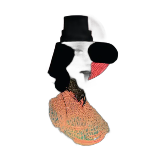 hat, mask, face, robot, cartoon, 3d render, concept art, photorealistic transparent PNG cut-out