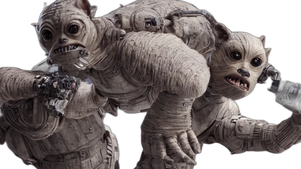 creature, 3d render, concept art, star transparent PNG cut-out