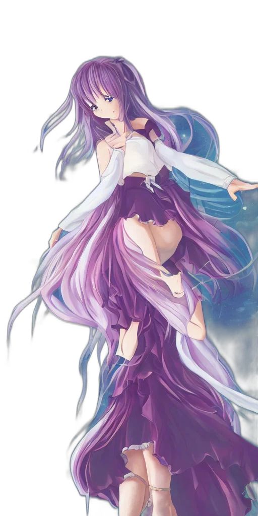 dress, dragon, staff, sword, anime, fantasy art, watercolor, concept art transparent PNG cut-out