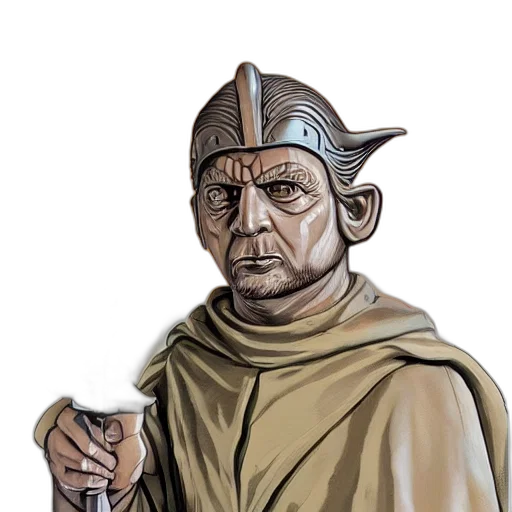 staff, face, mask, concept art, fantasy art, comic book art, photorealistic, earth tones transparent PNG cut-out