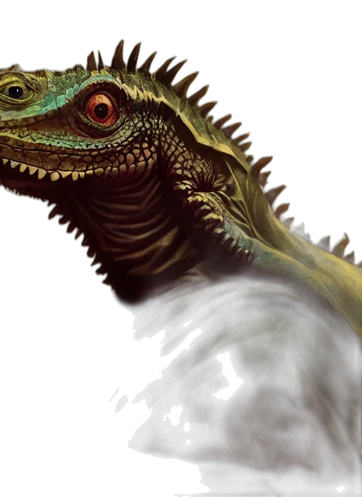 dragon, creature, animal, staff, fantasy art, concept art, photorealistic, 3d render transparent PNG cut-out