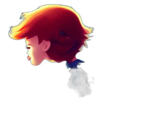 crown, face, hair, watercolor transparent PNG cut-out