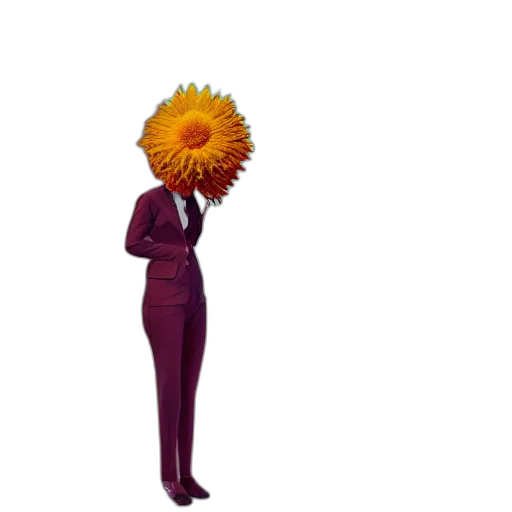 flower, staff, creature, crown, concept art, 3d render, pixel art, outer space transparent PNG cut-out