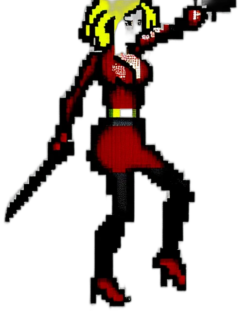 staff, weapon, robot, sword, pixel art, cartoon, concept art, cyberpunk transparent PNG cut-out