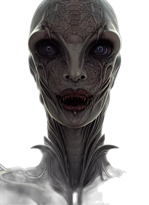 face, creature, mask, robot transparent PNG cut-out