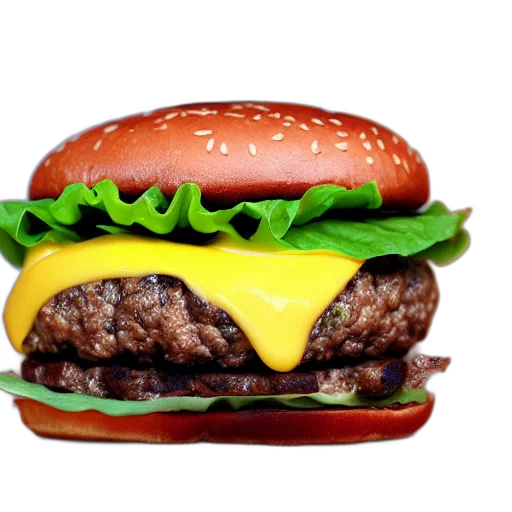 food, animal, weapon, photorealistic, 3d render, pixel art, cheeseburger, cheese transparent PNG cut-out