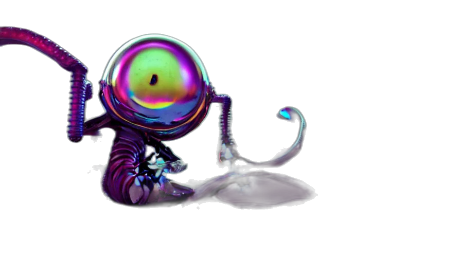 robot, creature, staff, jewelry, concept art, 3d render, fantasy art, pixel art transparent PNG cut-out