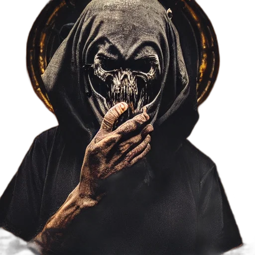 mask, face, creature, staff transparent PNG cut-out