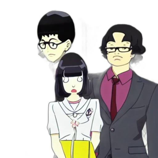 dress, staff, anime, cartoon transparent PNG cut-out