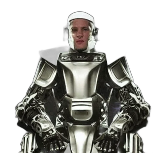 robot, concept art, 3d render, cyberpunk transparent PNG cut-out