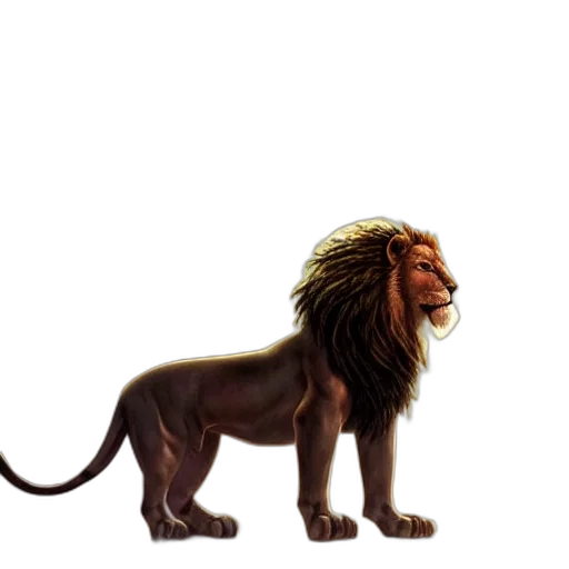 animal, crown, staff, hair, concept art, 3d render, photorealistic, fantasy art transparent PNG cut-out