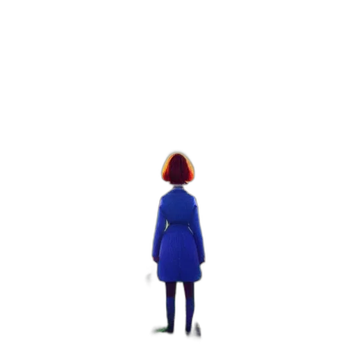 dress, jacket, robot, staff transparent PNG cut-out