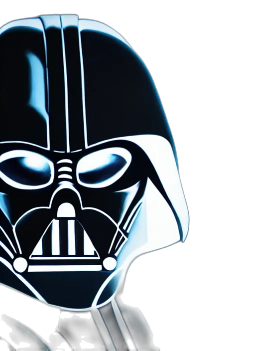 mask, face, photorealistic, comic book art, 3d render, concept art, darth, vader transparent PNG cut-out