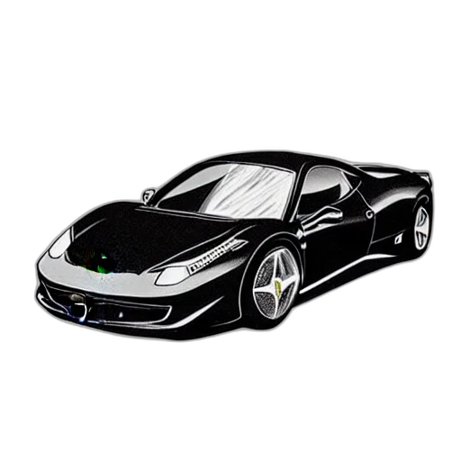 car, weapon, photorealistic, 3d render transparent PNG cut-out